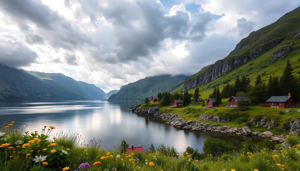 Byfjorden Landschaft in Schweden Fjorde