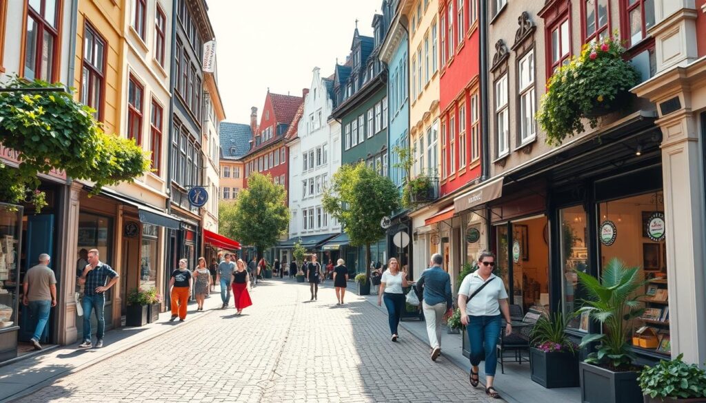 Malmö Altstadt Einkaufsviertel