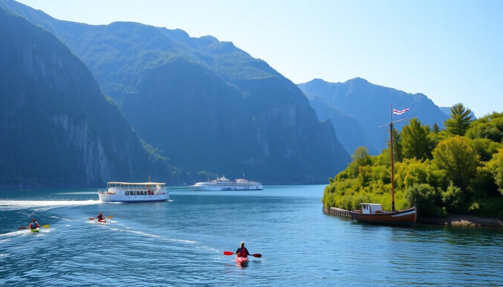 Transportmittel in schweden fjorde