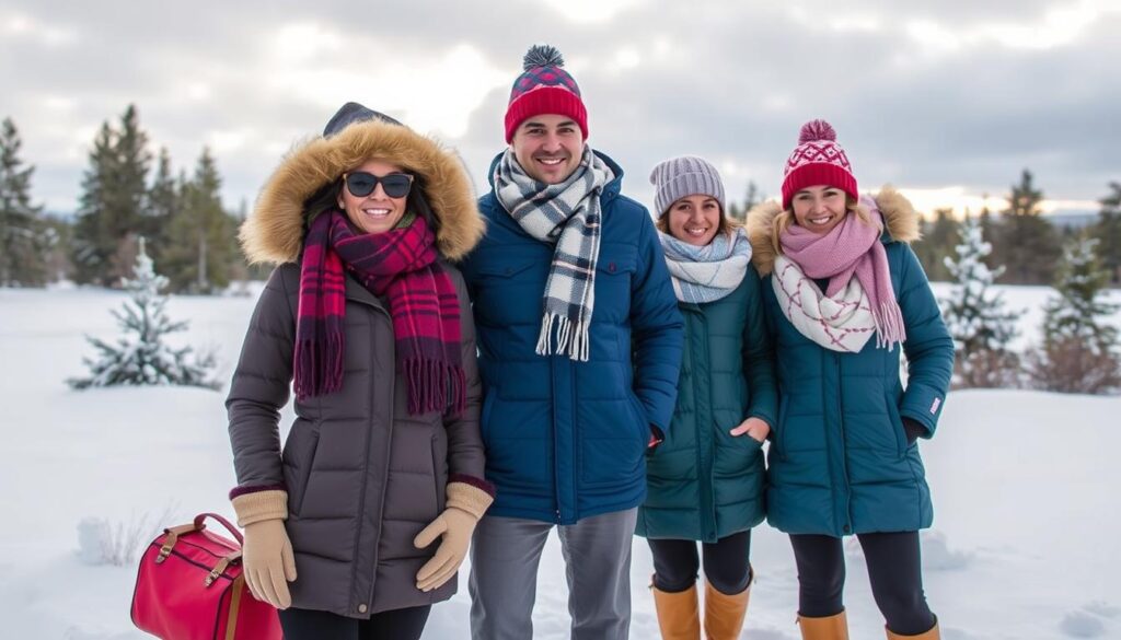 Winterkleidung für Schweden im März