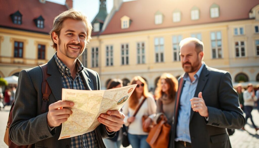 Schwedische Touristenführer Trinkgeld