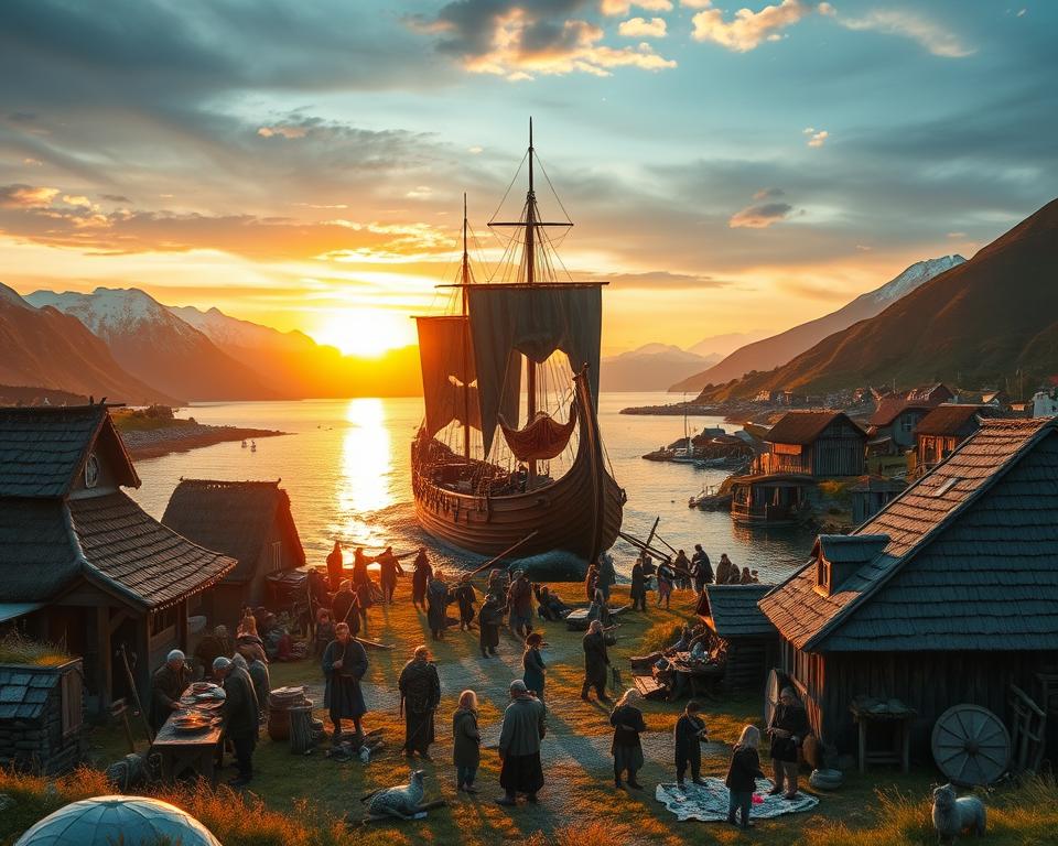 Erlebnisse im Wikingerdorf