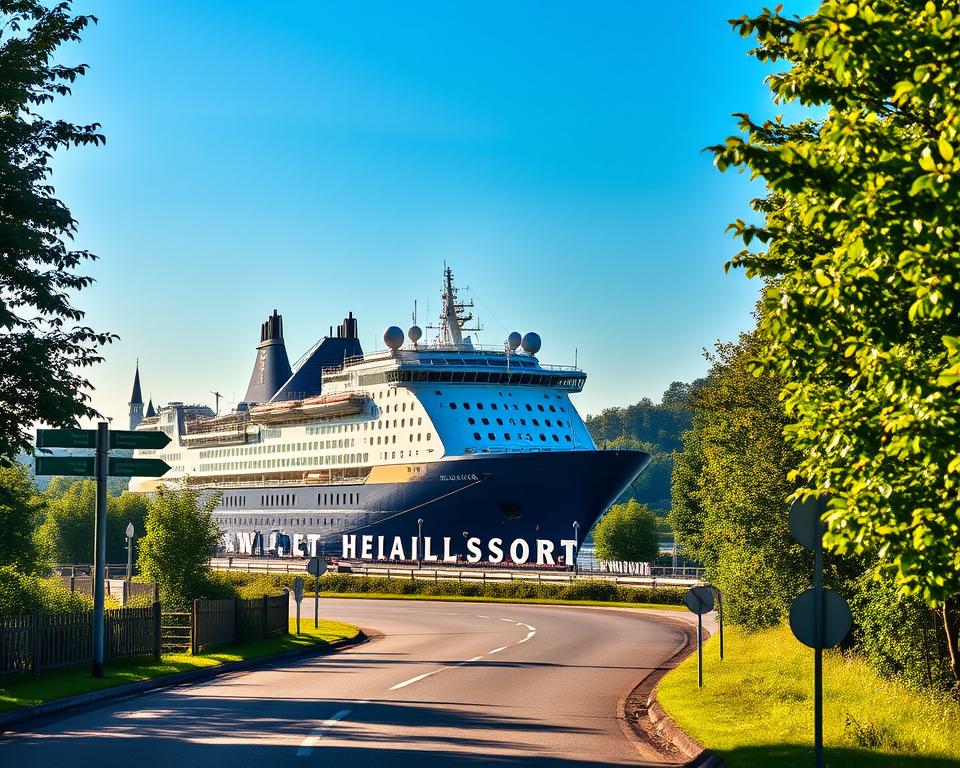 Anfahrt Fähre Helsingör