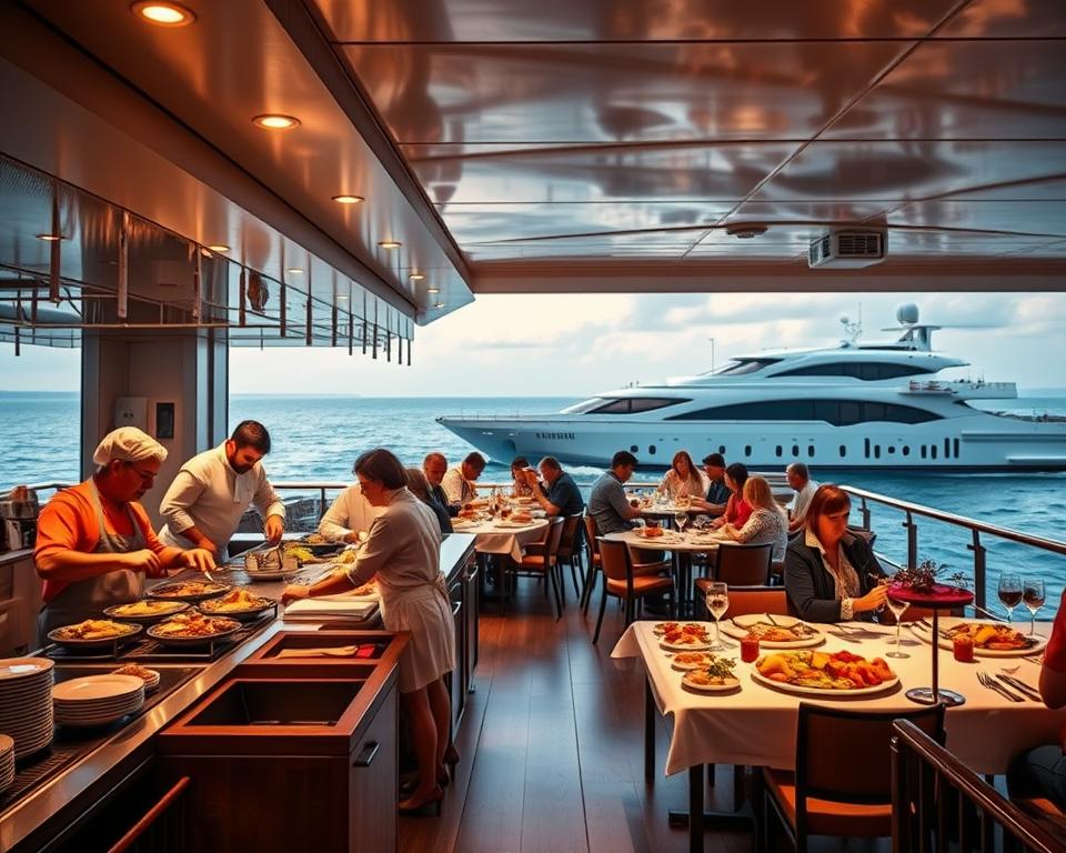 Bordgastronomie auf Fährschiff