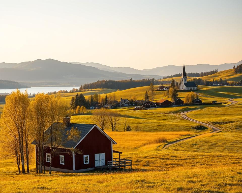 Dalarna traditionelle Landschaft Dalarna traditionelle Landschaft