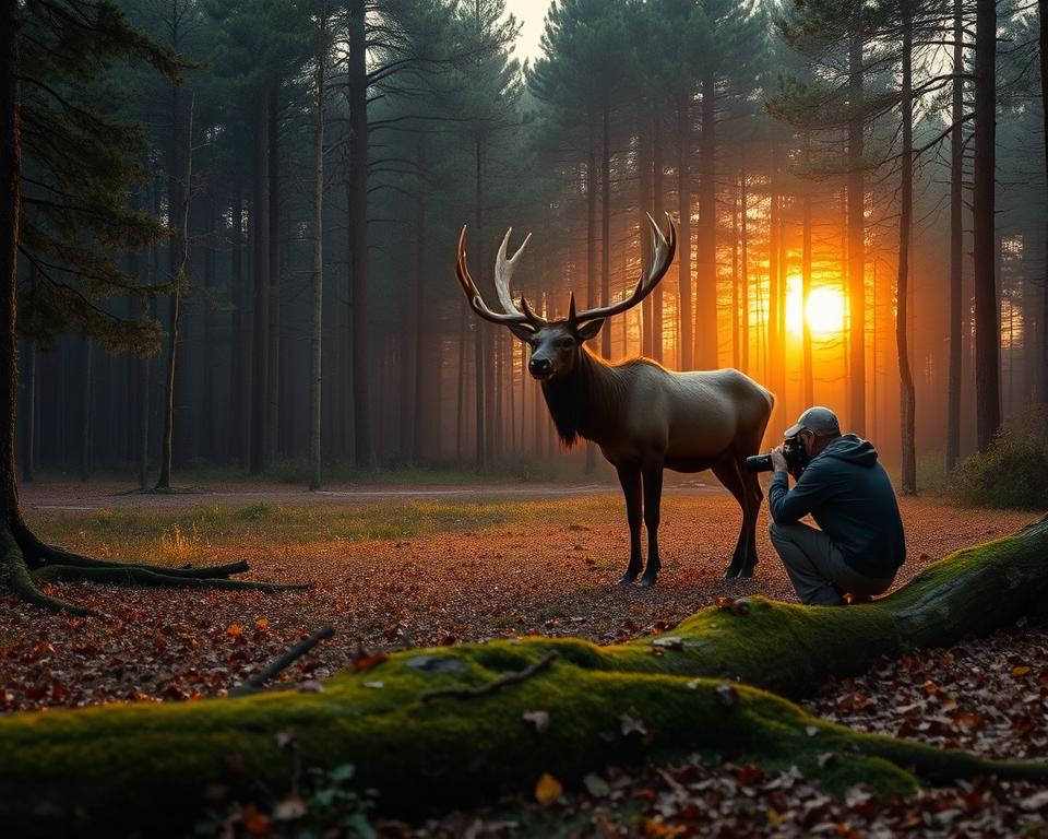 Elch Fotografie in Schweden