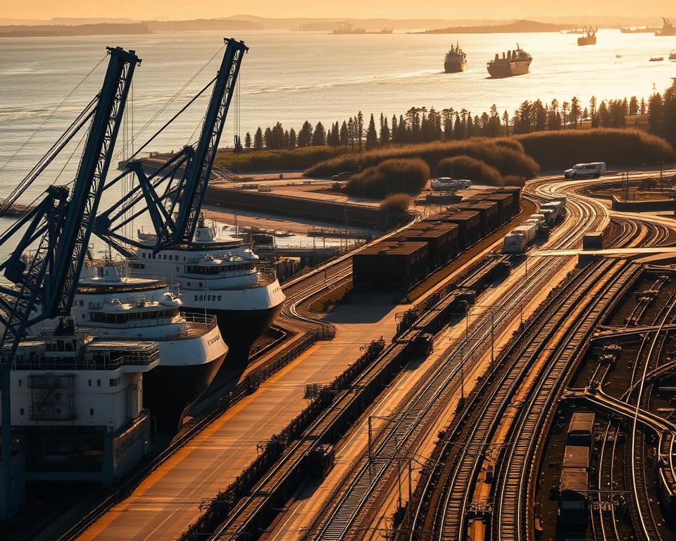 Fährhafen Sassnitz-Mukran Verkehrsanbindung