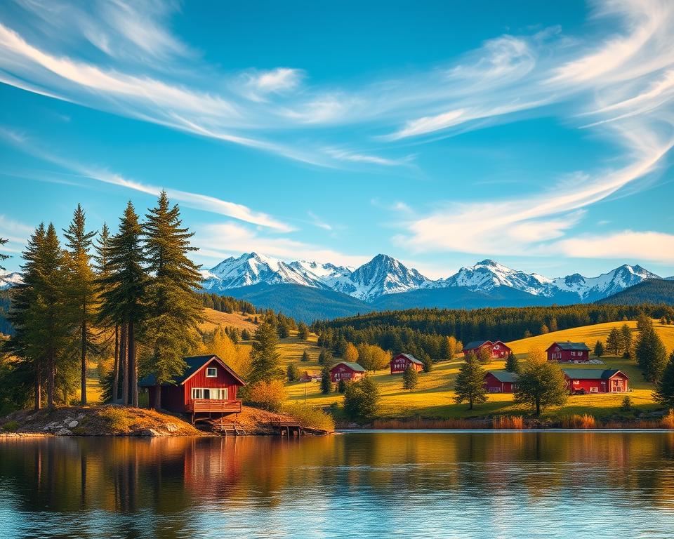 Ferienhaus-Regionen Schweden Landschaftspanorama