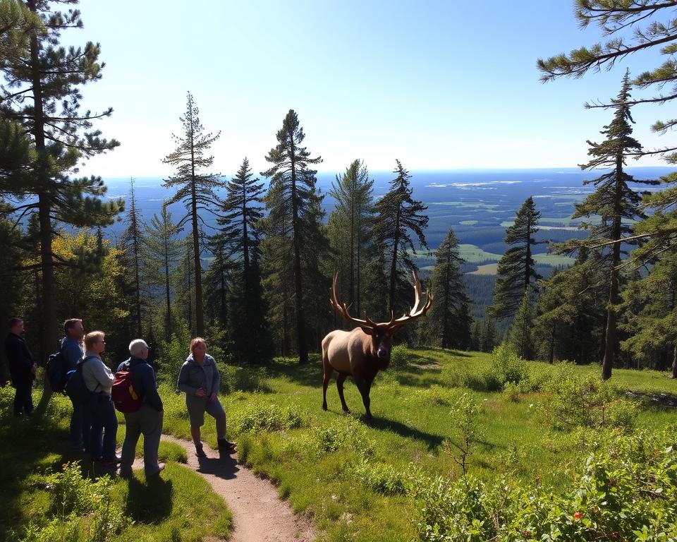 Geführte Elchwanderungen in Schweden