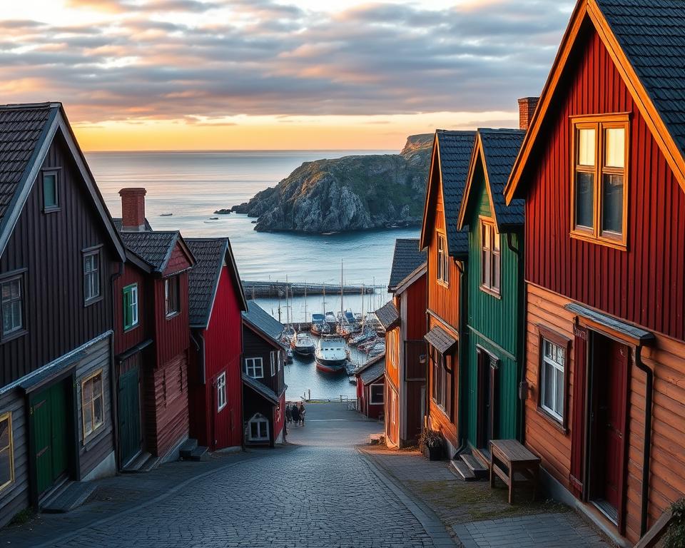 Historische Holzhäuser in Fjällbacka Historische Holzhäuser in Fjällbacka