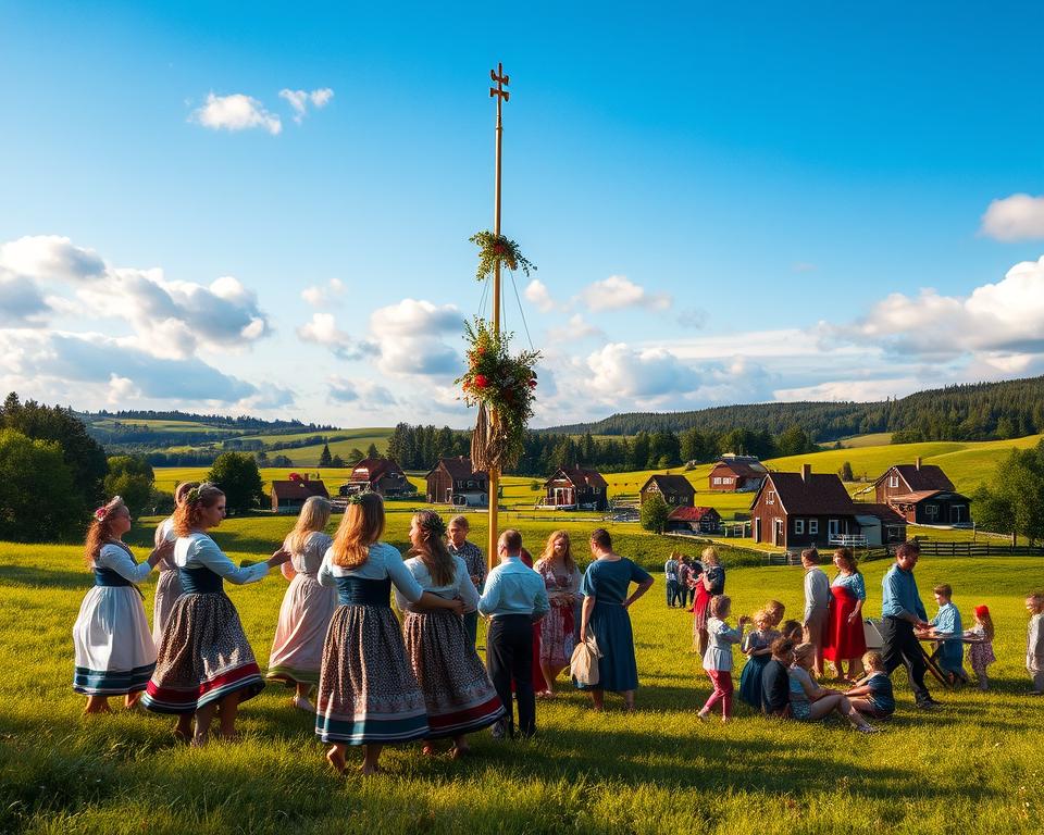 Historische Mittsommer-Traditionen
