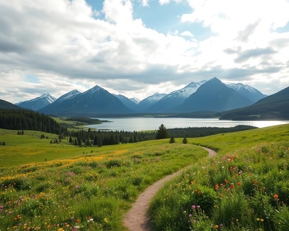 Jahreszeiten in Schweden Landschaft