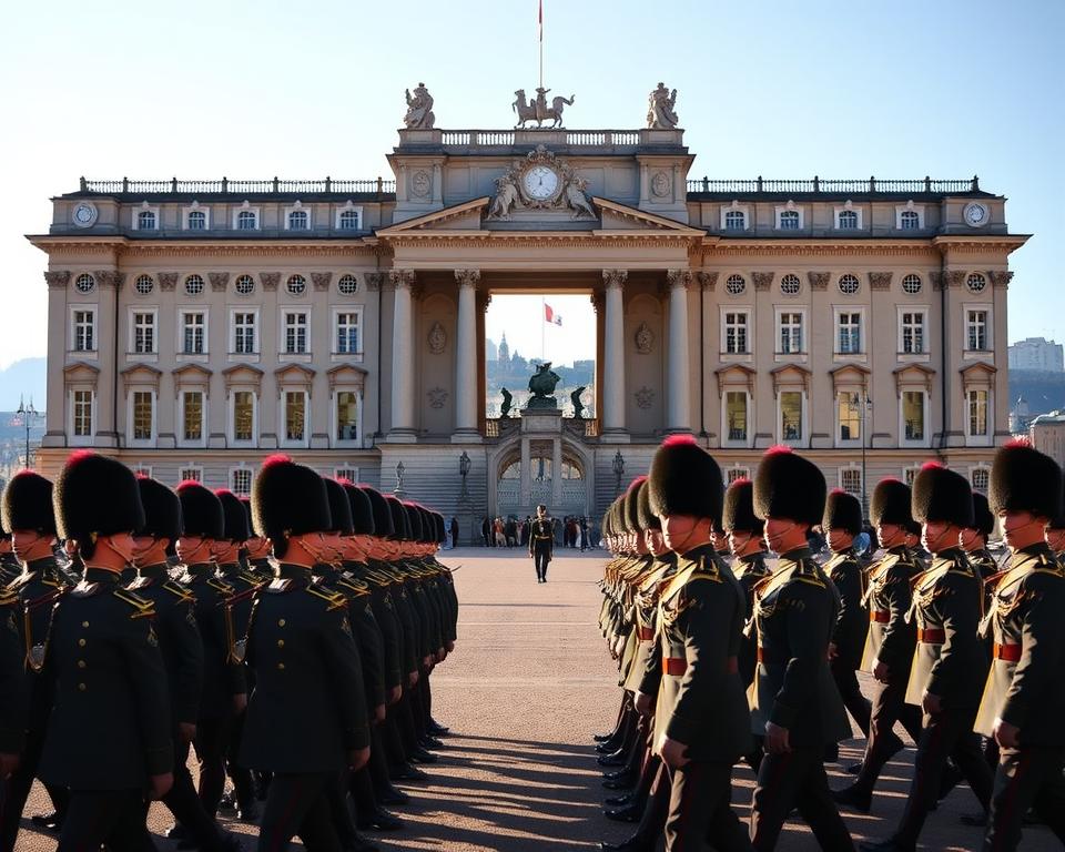 Königliches Schloss Stockholm Wachablösung