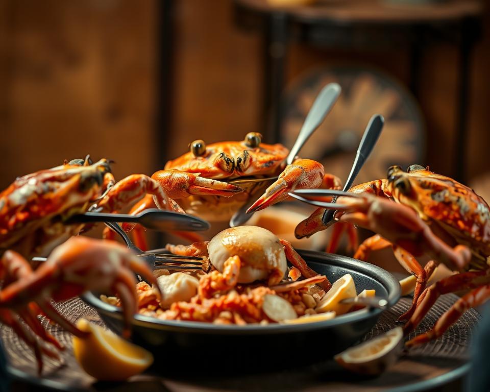 Krebse essen Technik Krebse essen Technik