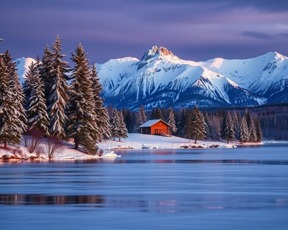 Lappland Winterurlaub Landschaft