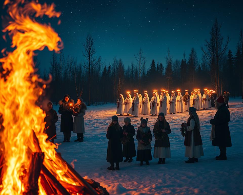 Luciafest Symbolik Wintersonnenwendfeier