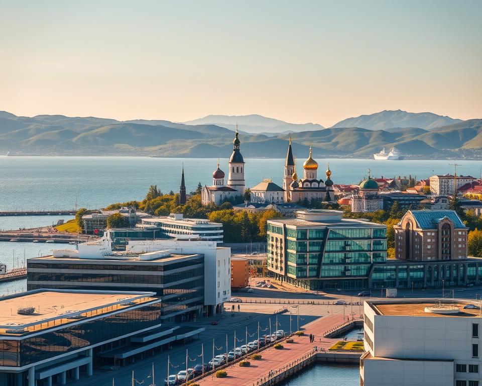 Moderne Archangelsk Stadtansicht