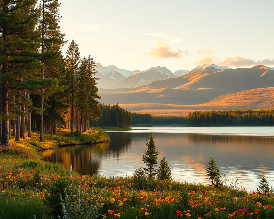 Naturlandschaft in Lappland Naturlandschaft in Lappland