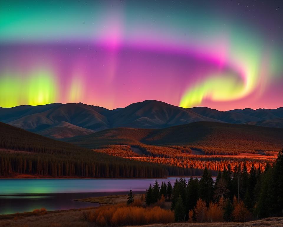 Nordlichter Schweden September Lappland