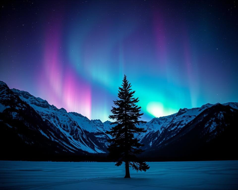 Nordlichter in Lappland Schweden