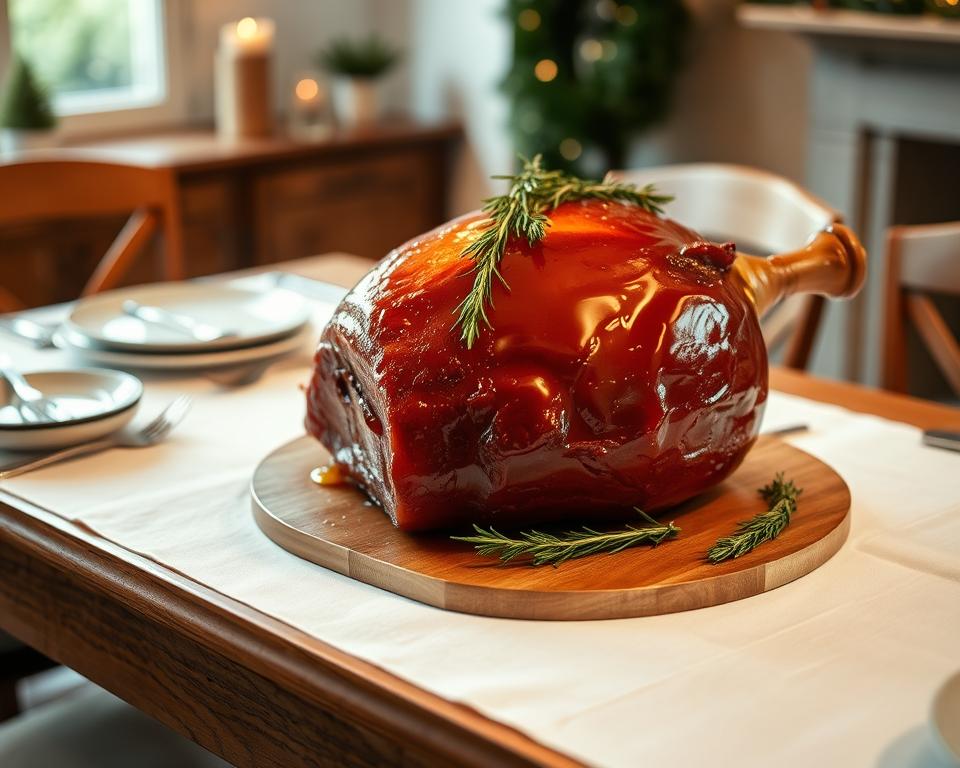 Präsentation Weihnachtsschinken Präsentation Weihnachtsschinken