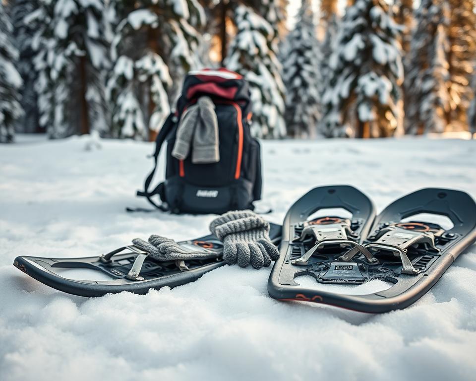 Schneeschuhausrüstung für nordische Winterwanderungen