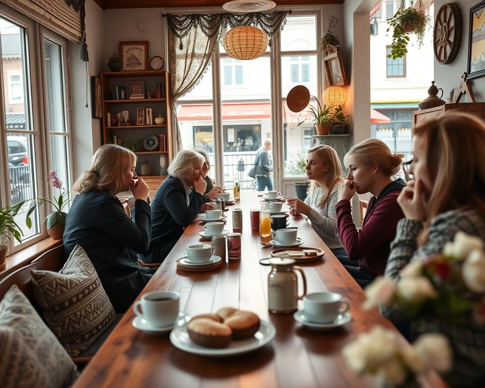 Schwedische Fika-Tradition im Café