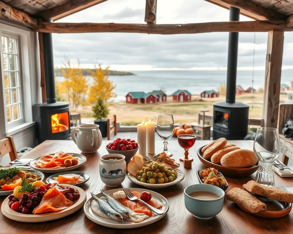 Schwedische Herbstküche Spezialitäten