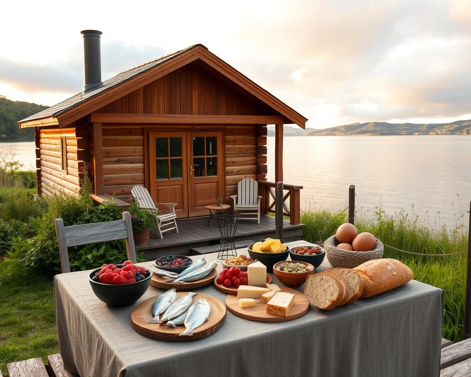 Schwedische Küche am See