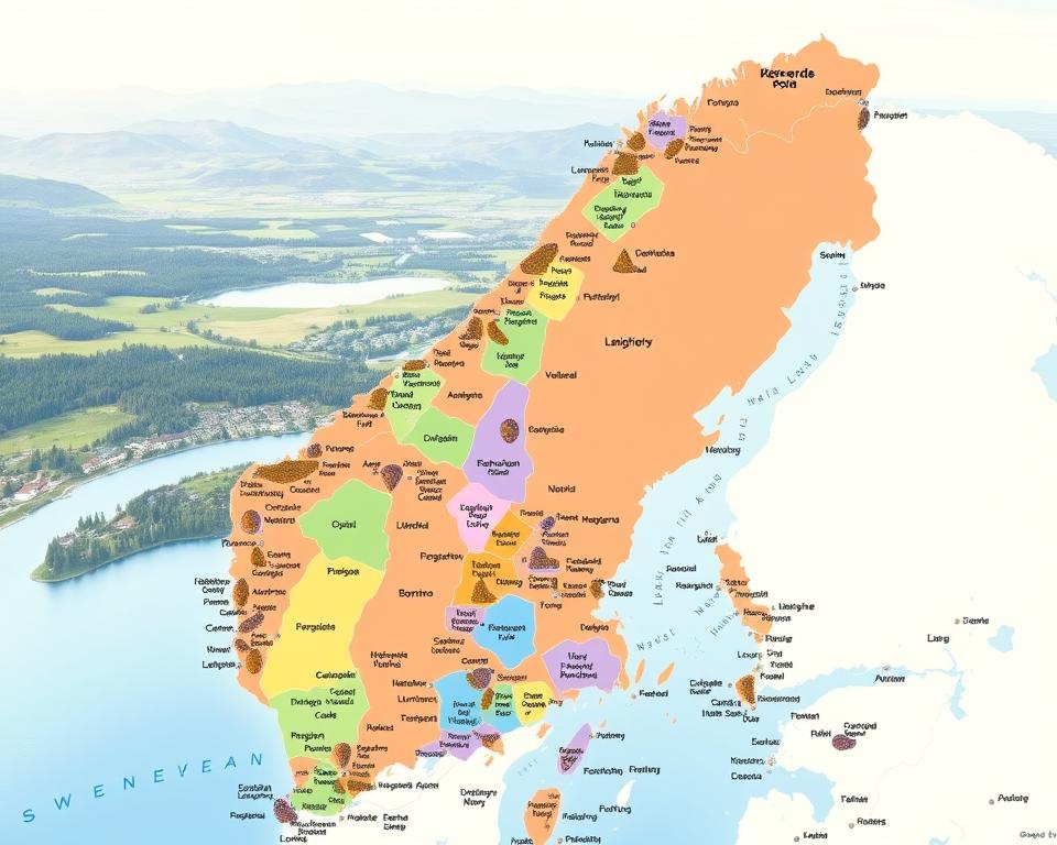 Schwedische Provinzen und Regionale Strukturen