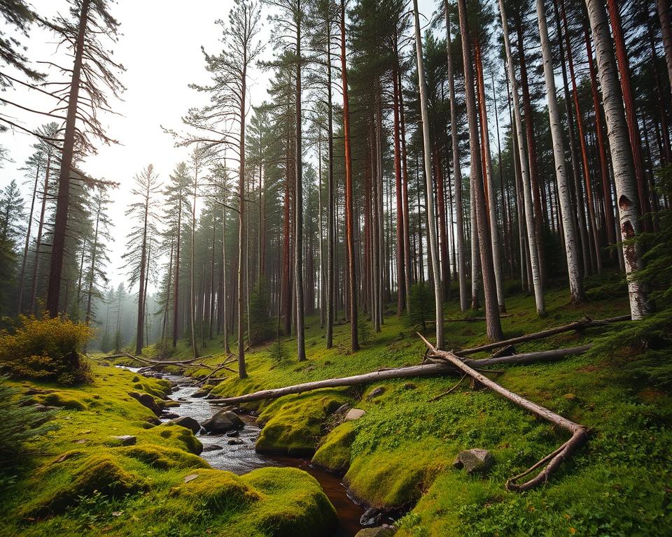 Schwedische Wälder Landschaft Schwedische Wälder Landschaft