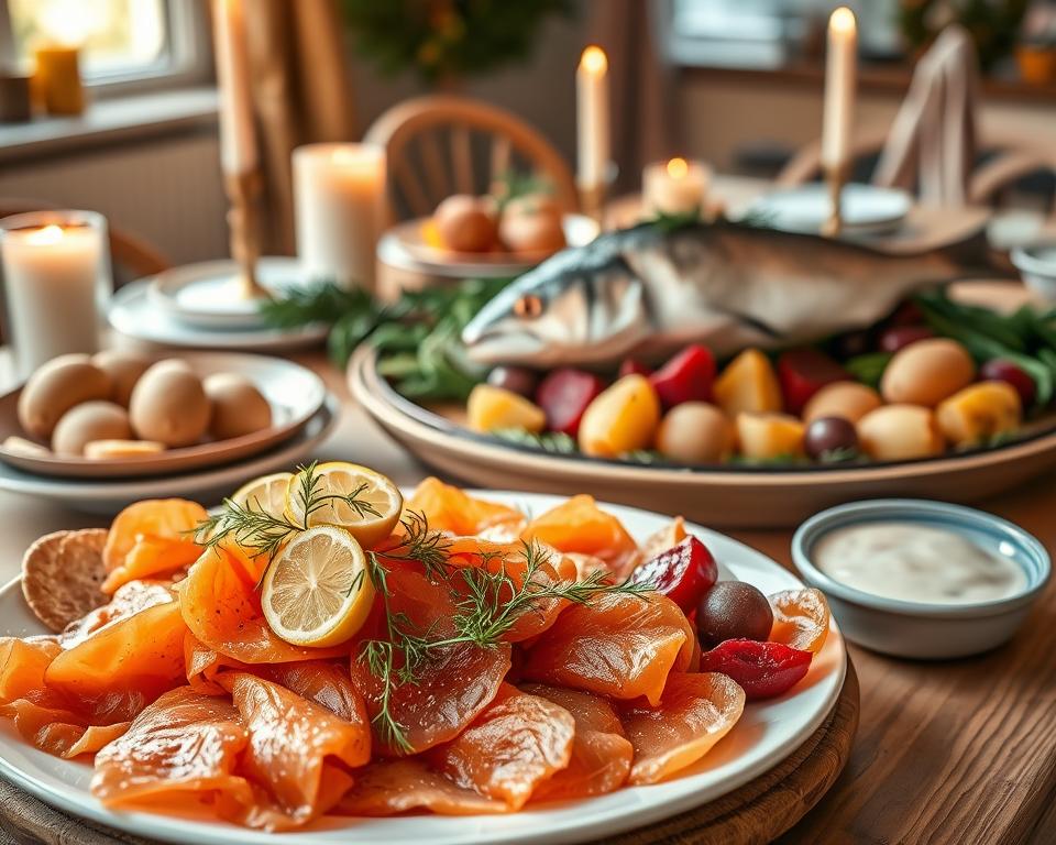 Schwedische Weihnachtsfischgerichte