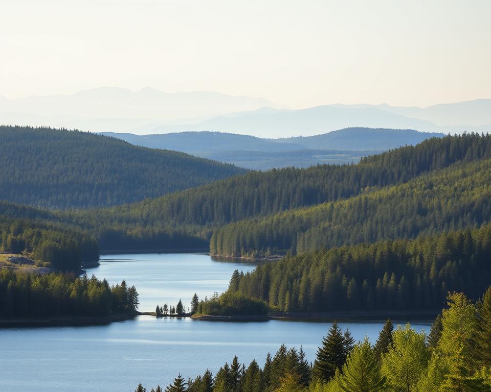 Värmland Landschaft mit Seen und Wäldern