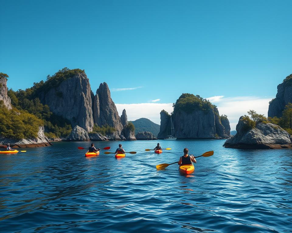 Wassersport in Schweden Schärenlandschaft