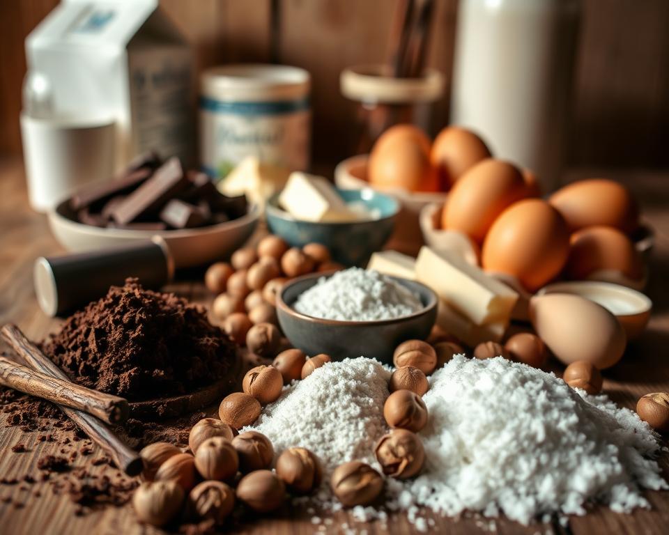 Zutaten für schwedischen Schokoladenkuchen