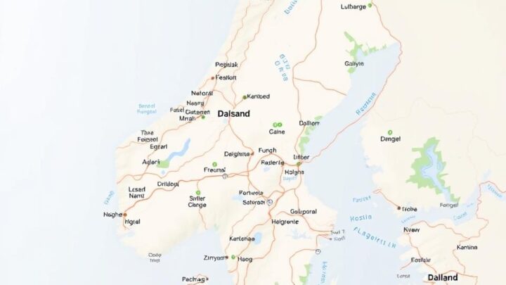 Detaillierte Schweden Dalsland Karte für Ihre Reise
