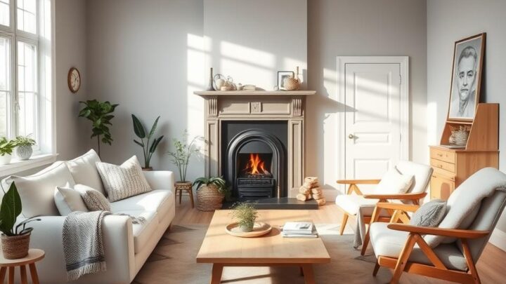 Schwedische Wohnungseinrichtung für gemütliche Räume