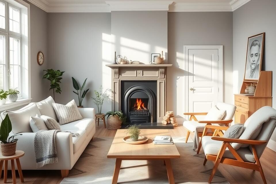 Schwedische Wohnungseinrichtung für gemütliche Räume