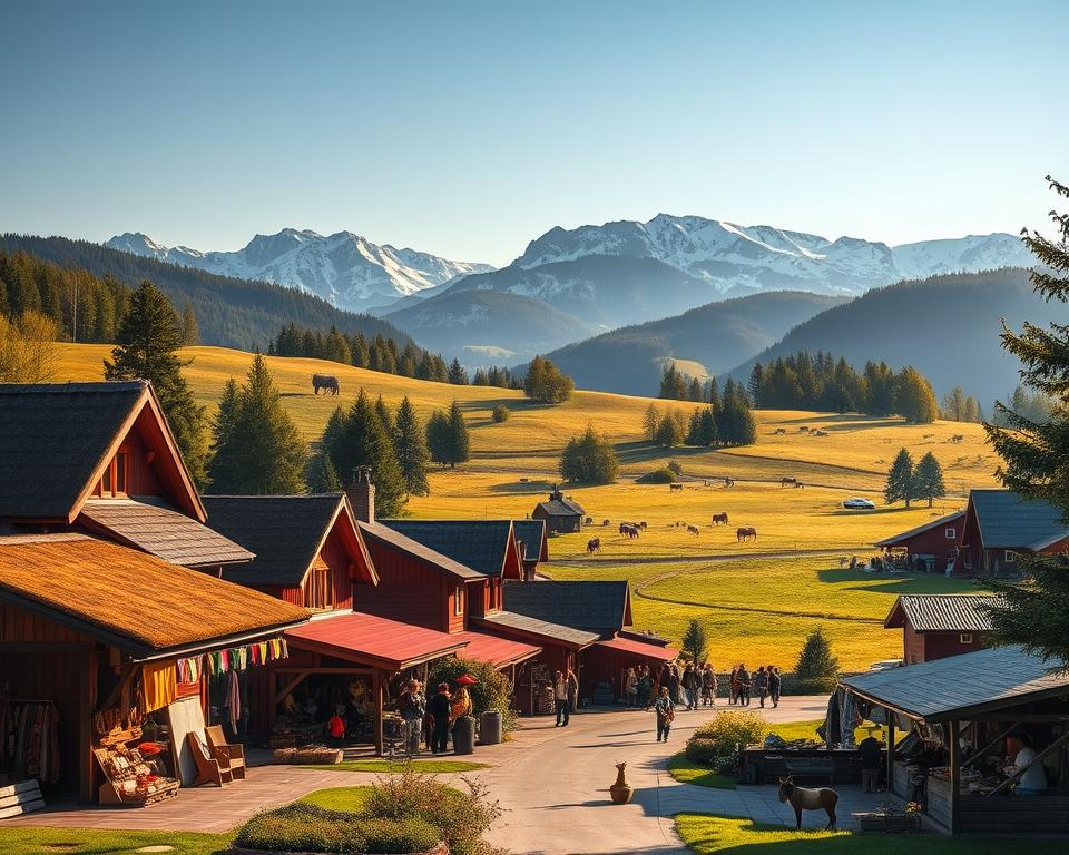 Dalarna Landschaft und Handwerk Dalarna Landschaft und Handwerk