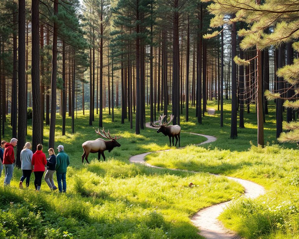 Elchpark Führungen und Erlebnisse