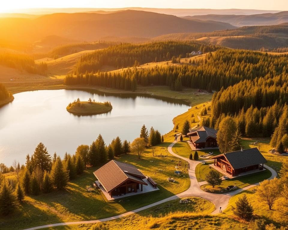 Ferienpark-Regionen Schweden Landschaften