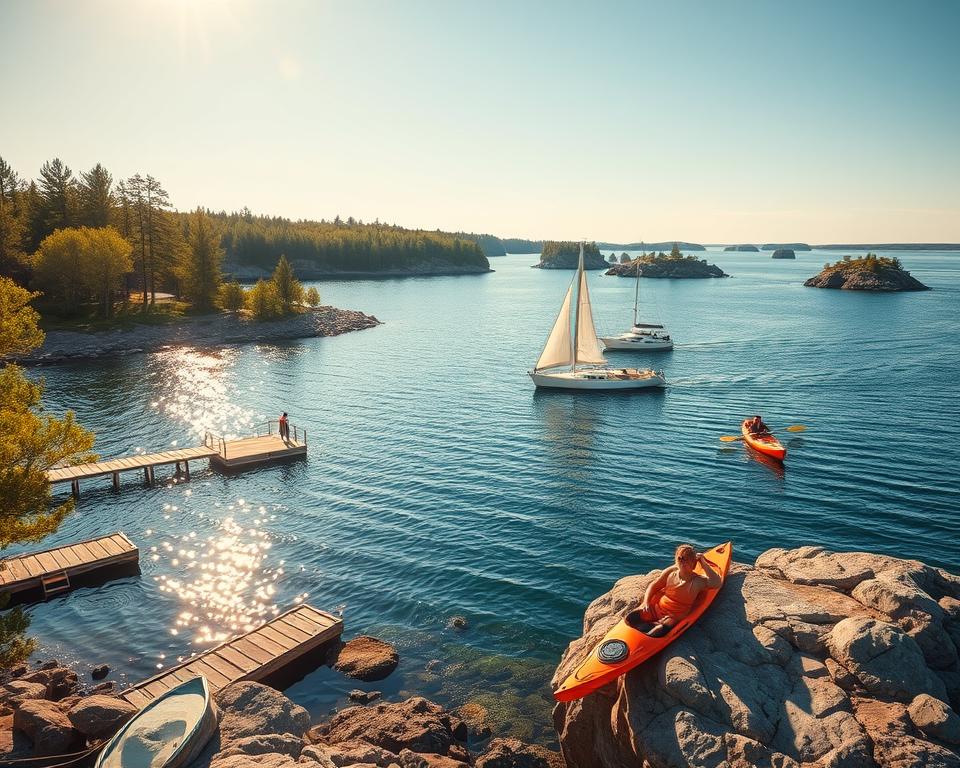 Schären im Sommer Reisezeit