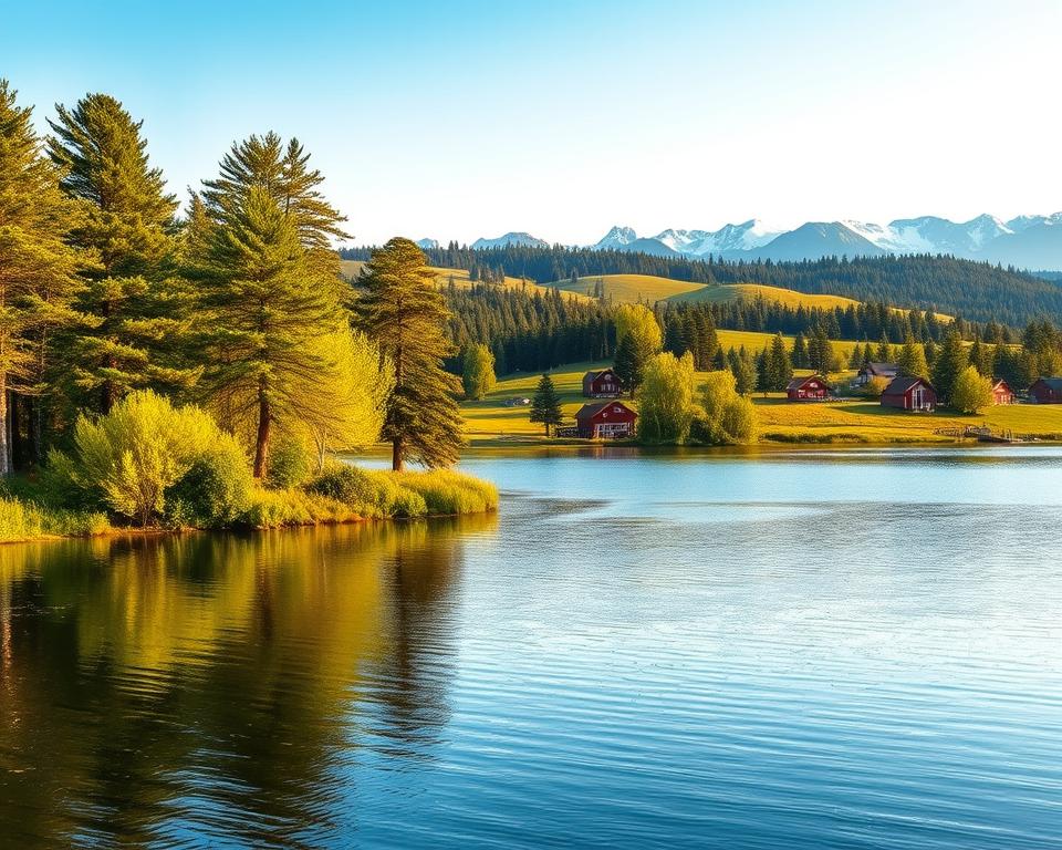 Siljan-See Landschaft Dalarna Siljan-See Landschaft Dalarna