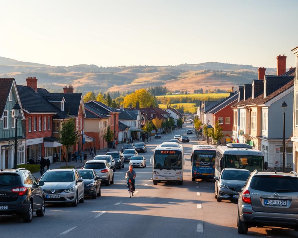 Verkehr in Torsby Schweden