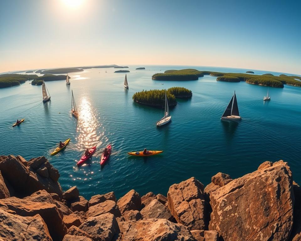 Wassersport in den schwedischen Schären