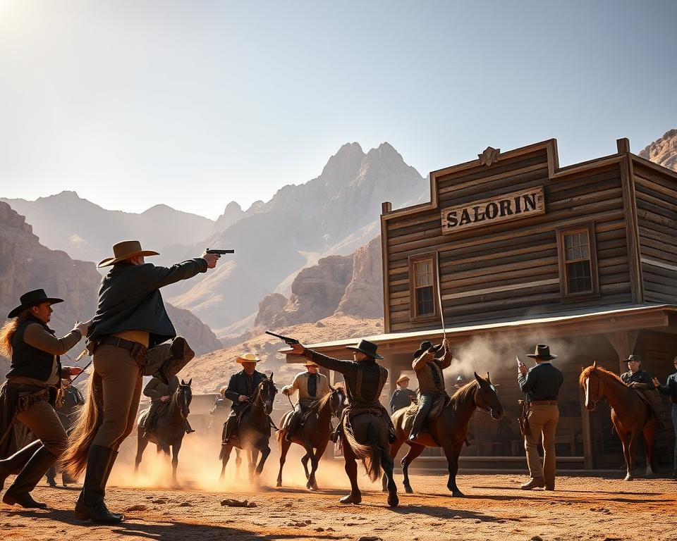 Western-Shows im High Chaparral Themenpark