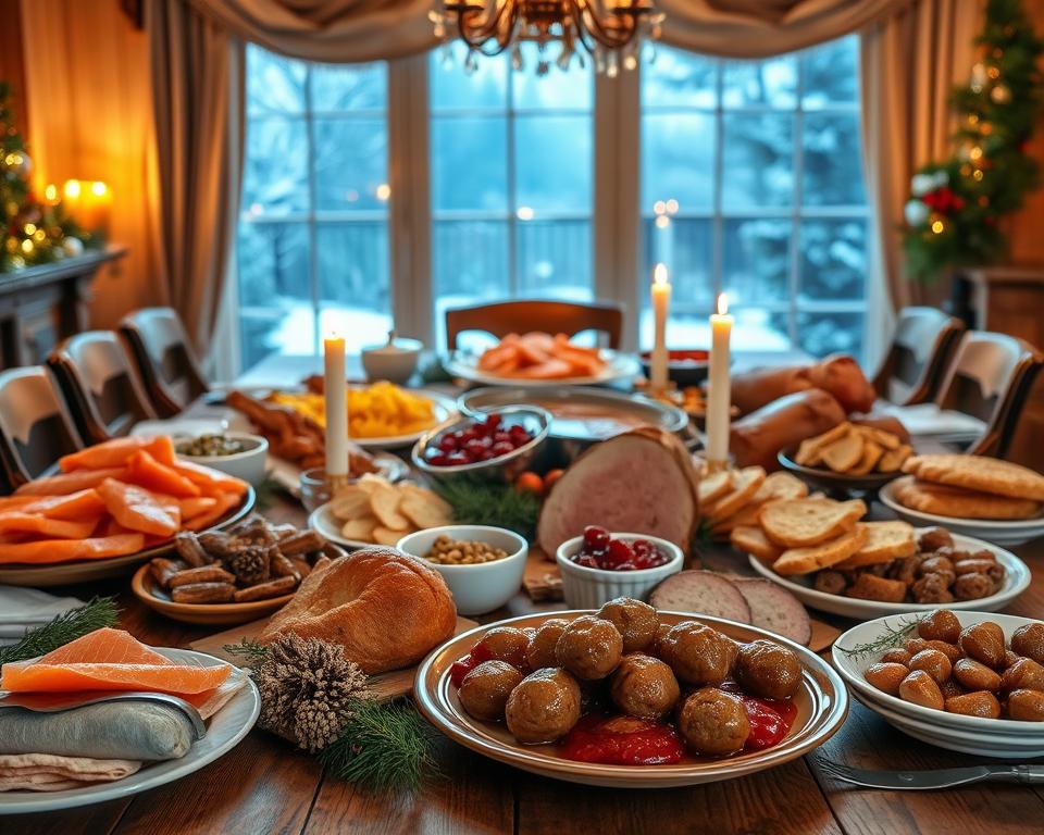 Schwedisches Weihnachtsessen Julbord Schwedisches Weihnachtsessen Julbord