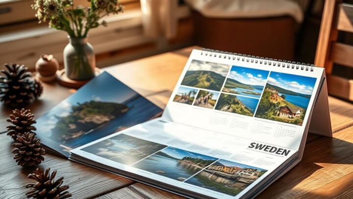 Fotokalender mit Urlaubsfotos aus Schweden gestalten
