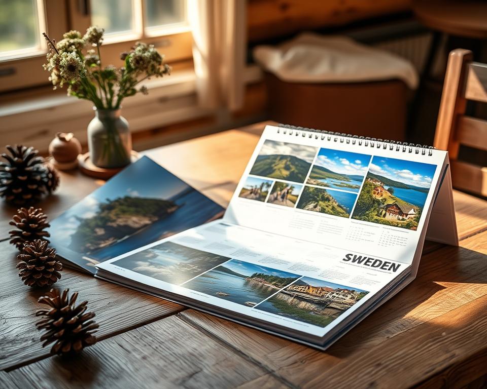Fotokalender mit Urlaubsfotos aus Schweden gestalten